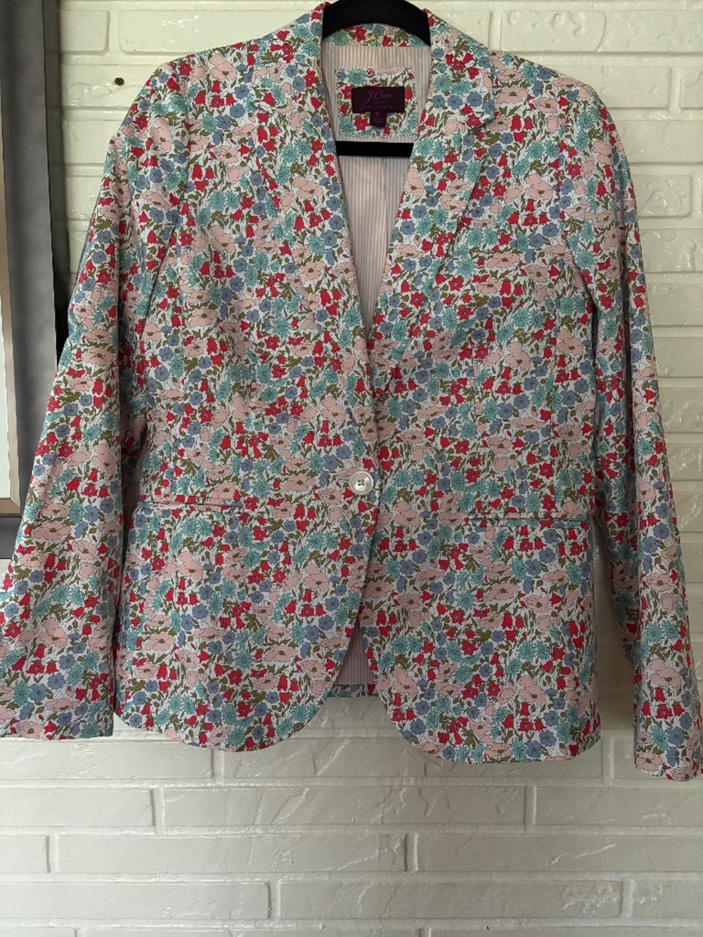 J.CREW LIBERTY Art Fabrics Floral Blazer SZ 10